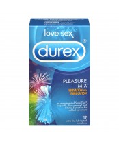 Durex Pleasure Mix Lubricated Latex Condoms